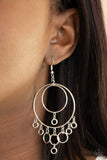Roundabout Radiance - Silver Earrings - Paparazzi Accessories Earrings Bedazzle Me Pretty Mobile Fashion Boutique