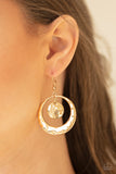 Rounded Radiance - Gold Earrings - Paparazzi Accessories Earrings Bedazzle Me Pretty Mobile Fashion Boutique