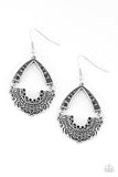 Royal Engagement - Black Earrings - Paparazzi Accessories Earrings Bedazzle Me Pretty Mobile Fashion Boutique