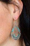 Royal Engagement - Blue Earrings - Paparazzi Accessories Earrings Bedazzle Me Pretty Mobile Fashion Boutique