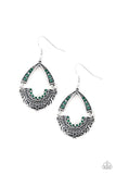 Royal Engagement - Green Earrings - Paparazzi Accessories Earrings Bedazzle Me Pretty Mobile Fashion Boutique