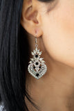 Royal Hustle - Black Earrings - Paparazzi Accessories Earrings Bedazzle Me Pretty Mobile Fashion Boutique