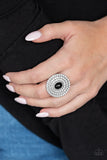 Royal Ranking - Black Ring - Paparazzi Accessories Ring Bedazzle Me Pretty Mobile Fashion Boutique