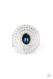 Royal Ranking - Blue Ring - Paparazzi Accessories Ring Bedazzle Me Pretty Mobile Fashion Boutique