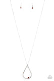 Royal REIGN-Storm - Brown Necklace - Paparazzi Accessories Necklace Bedazzle Me Pretty Mobile Fashion Boutique