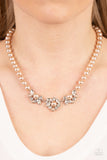 Royal Renditions - Brown Necklace - Paparazzi Accessories Necklace Bedazzle Me Pretty Mobile Fashion Boutique