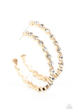Royal Reveler - Gold Earrings - Paparazzi Accessories Earrings Bedazzle Me Pretty Mobile Fashion Boutique