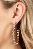 Royal Reveler - Gold Earrings - Paparazzi Accessories Earrings Bedazzle Me Pretty Mobile Fashion Boutique