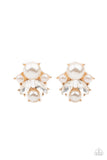 Royal Reverie - Gold Post Earrings - Paparazzi Accessories Post Earrings Bedazzle Me Pretty Mobile Fashion Boutique
