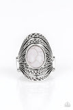Royal Roamer - Silver Ring - Paparazzi Accessories Ring Bedazzle Me Pretty Mobile Fashion Boutique