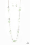 Royal Roller - Green Necklace - Paparazzi Accessories Necklace Bedazzle Me Pretty Mobile Fashion Boutique
