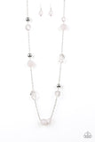 Royal Roller - Silver Necklace - Paparazzi Accessories Necklace Bedazzle Me Pretty Mobile Fashion Boutique
