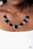 Royal Rumble - Black Necklace - Paparazzi Accessories Necklace Bedazzle Me Pretty Mobile Fashion Boutique