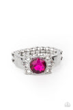 ROYAL Till The End - Pink Ring - Paparazzi Accessories Ring Bedazzle Me Pretty Mobile Fashion Boutique