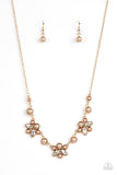 Royally Ever After - Brown Necklace - Paparazzi Accessories Necklace Bedazzle Me Pretty Mobile Fashion Boutique