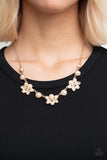 Royally Ever After - Gold Necklace - Paparazzi Accessories Necklace Bedazzle Me Pretty Mobile Fashion Boutique