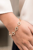 Royally Refined - Gold Bracelet - Paparazzi Accessories Bracelet Bedazzle Me Pretty Mobile Fashion Boutique