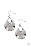 Ruffled Refinery - Black Earrings - Paparazzi Accessories Earrings Bedazzle Me Pretty Mobile Fashion Boutique