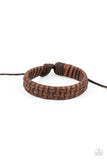 Rugged Pioneer - Brown Bracelet - Paparazzi Accessories Bracelet Bedazzle Me Pretty Mobile Fashion Boutique