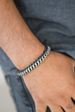Rugged Ranger - Black Bracelet - Paparazzi Accessories Bracelet Bedazzle Me Pretty Mobile Fashion Boutique
