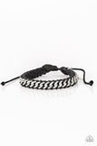Rugged Ranger - Black Bracelet - Paparazzi Accessories Bracelet Bedazzle Me Pretty Mobile Fashion Boutique