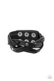 Rugged Roundup - Black Bracelet - Paparazzi Accessories Bracelet Bedazzle Me Pretty Mobile Fashion Boutique