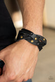 Rugged Roundup - Brass Bracelet - Paparazzi Accessories Bracelet Bedazzle Me Pretty Mobile Fashion Boutique