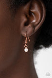 Rumored Romance - Copper Necklace - Paparazzi Accessories Necklace Bedazzle Me Pretty Mobile Fashion Boutique