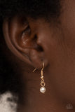 Rumored Romance - Gold Necklace - Paparazzi Accessories Necklace Bedazzle Me Pretty Mobile Fashion Boutique