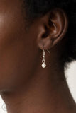 Rumored Romance - White Necklace - Paparazzi Accessories Necklace Bedazzle Me Pretty Mobile Fashion Boutique