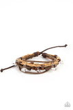 Run The Rapids - Brown Bracelet - Paparazzi Accessories Bracelet Bedazzle Me Pretty Mobile Fashion Boutique
