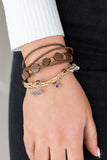 Run The Rapids - Purple Bracelet - Paparazzi Accessories Bracelet Bedazzle Me Pretty Mobile Fashion Boutique