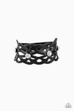Runaway Radiance - Black Bracelet - Paparazzi Accessories Bracelet Bedazzle Me Pretty Mobile Fashion Boutique
