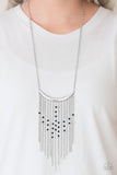 Runaway Rumba - Black Necklace - Paparazzi Accessories Necklace Bedazzle Me Pretty Mobile Fashion Boutique