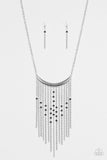 Runaway Rumba - Black Necklace - Paparazzi Accessories Necklace Bedazzle Me Pretty Mobile Fashion Boutique