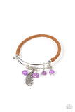Running a-FOWL - Purple Bracelet - Paparazzi Accessories Bracelet Bedazzle Me Pretty Mobile Fashion Boutique