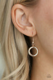 Running Circles In My Mind - Rose Gold Necklace - Paparazzi Accessories Necklace Bedazzle Me Pretty Mobile Fashion Boutique