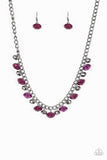 Runway Rebel - Purple Necklace - Paparazzi Accessories Necklace Bedazzle Me Pretty Mobile Fashion Boutique