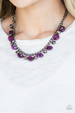 Runway Rebel - Purple Necklace - Paparazzi Accessories Necklace Bedazzle Me Pretty Mobile Fashion Boutique