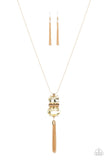 Runway Rival - Yellow Necklace - Paparazzi Accessories Necklace Bedazzle Me Pretty Mobile Fashion Boutique