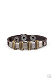 Rural Explorer - Brown Bracelet - Paparazzi Accessories Bracelet Bedazzle Me Pretty Mobile Fashion Boutique