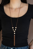 Rural Heiress - Copper Necklace - Paparazzi Accessories Necklace Bedazzle Me Pretty Mobile Fashion Boutique