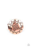 Rural Radius - Copper Ring - Paparazzi Accessories Ring Bedazzle Me Pretty Mobile Fashion Boutique