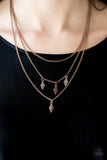 Rural Rarity - Copper Necklace - Paparazzi Accessories Necklace Bedazzle Me Pretty Mobile Fashion Boutique