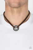 Rural Reef - Brown Necklace - Paparazzi Accessories Necklace Bedazzle Me Pretty Mobile Fashion Boutique