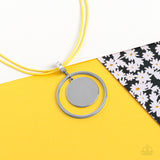 Rural Reflection - Yellow Necklace - Paparazzi Accessories Necklace Bedazzle Me Pretty Mobile Fashion Boutique