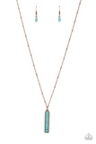 Rural Regeneration - Copper Necklace - Paparazzi Accessories Necklace Bedazzle Me Pretty Mobile Fashion Boutique