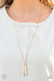 Rural Regeneration - Gold Necklace - Paparazzi Accessories Necklace Bedazzle Me Pretty Mobile Fashion Boutique