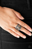 Rural Relic - Green Ring - Paparazzi Accessories Ring Bedazzle Me Pretty Mobile Fashion Boutique