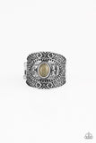Rural Relic - Green Ring - Paparazzi Accessories Ring Bedazzle Me Pretty Mobile Fashion Boutique